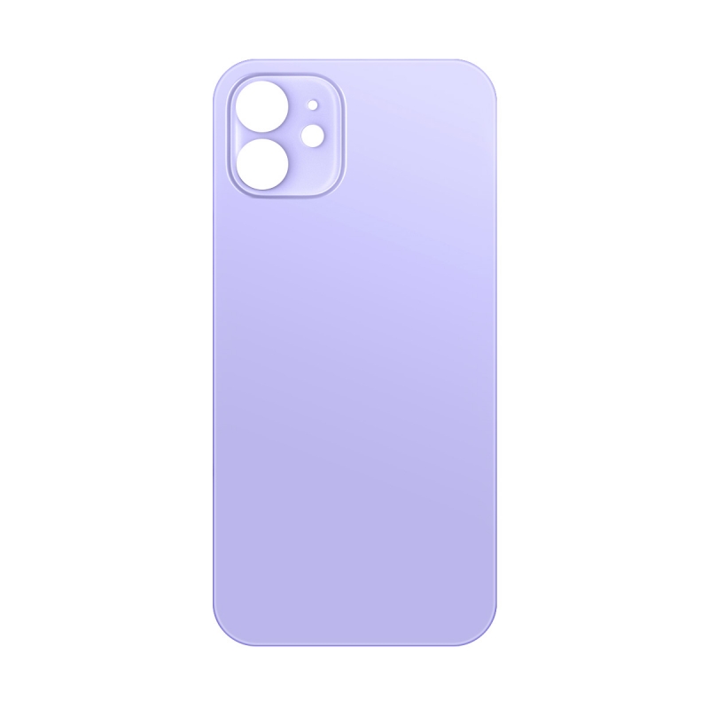 Vitre arrière pour iPhone 12 Violet - Version BIG HOLE_photo1