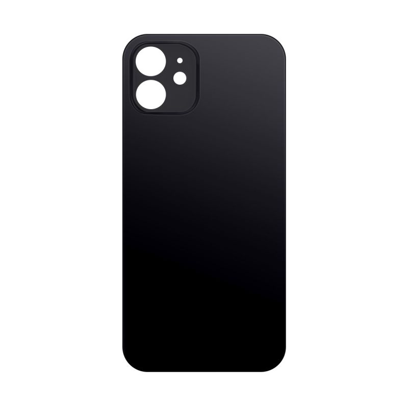 Vitre arrière pour iPhone 12 Mini Noir - Version BIG HOLE photo 1