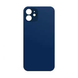 Vitre arrière pour iPhone 12 Mini Bleu - Version BIG HOLE photo 1