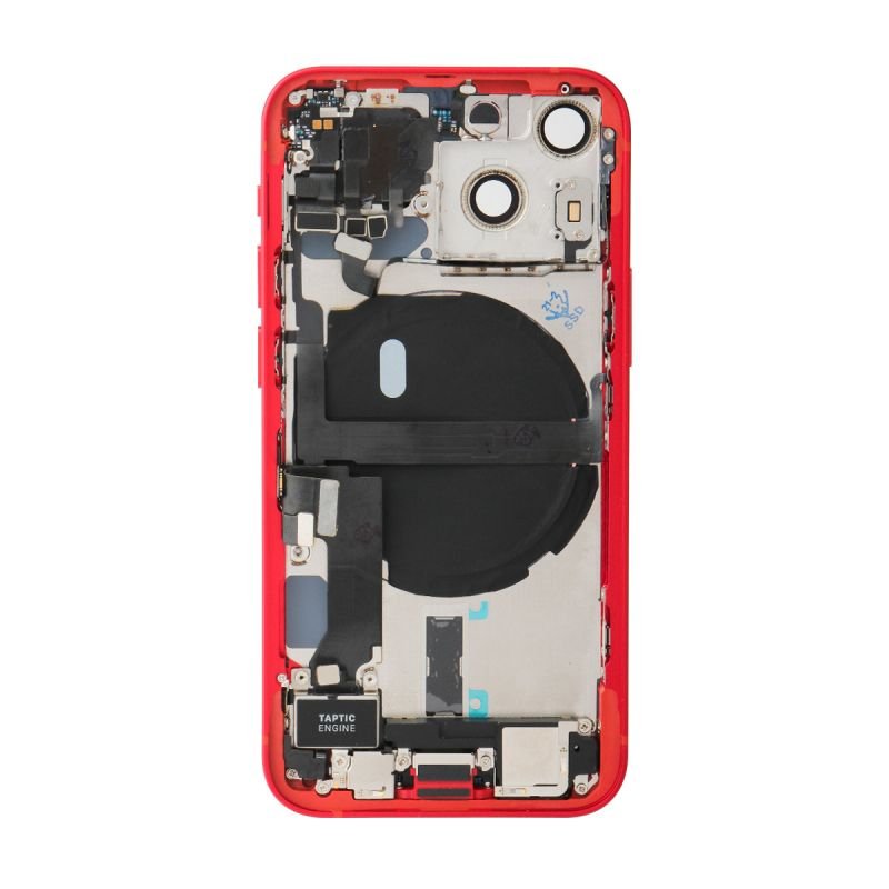 Châssis Arrière Pour IPhone 13 Mini Rouge Avec Vitre Arrière - Neuf