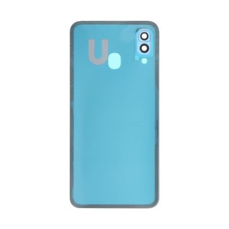 Vitre arrière Bleue compatible pour Samsung Galaxy A40 photo2
