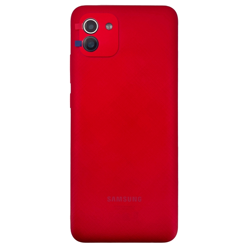 Coque arrière pour Samsung Galaxy A03 rouge_photo1