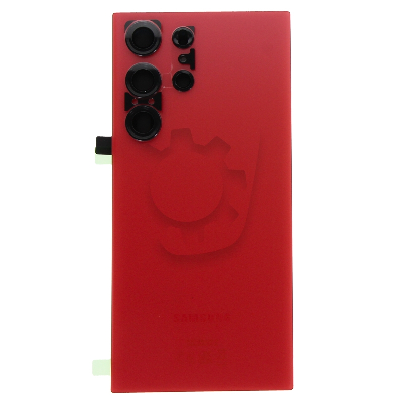Vitre arrière pour Samsung Galaxy S23 Ultra Rouge_photo1