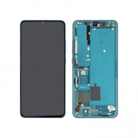 Bloc écran complet avec châssis compatible pour Xiaomi Mi Note 10 Vert photo 2
