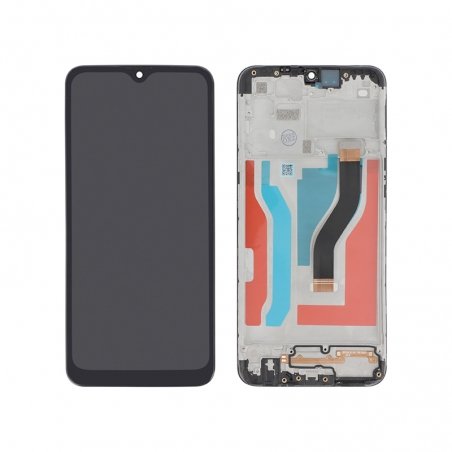 Ecran complet avec châssis compatible pour Samsung Galaxy A10s Noir photo 2