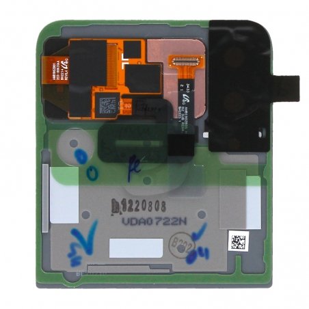 Vitre arrière supérieure pour Samsung Galaxy Z Flip4 Bleu Nuit_photo2