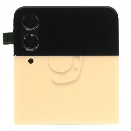 Vitre arrière supérieure pour Samsung Galaxy Z Flip4 jaune_photo1