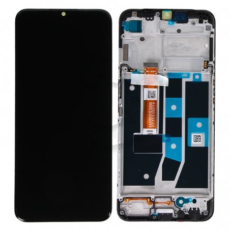 Bloc écran LCD et vitre prémontés sur châssis pour Oppo A16 Noir_photo2