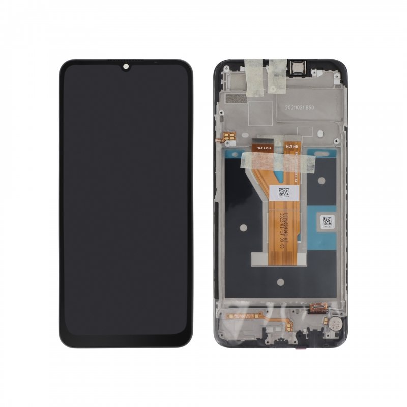 Bloc écran d\'origine prémonté sur châssis pour Realme C11 2021 Noir - photo 1