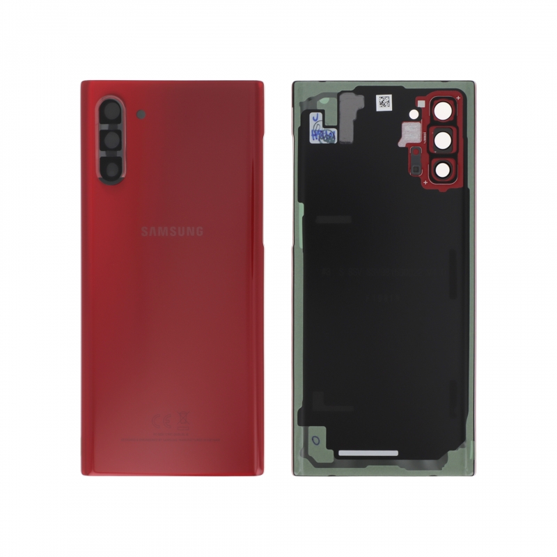 Vitre arrière d\'origine pour Samsung Galaxy Note 10 Rouge - photo 1