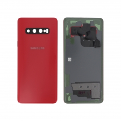 Vitre arrière d\'origine pour Samsung Galaxy S10+ Rouge - photo 1
