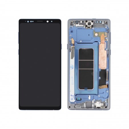 Ecran avec châssis reconditionné pour Samsung Galaxy Note 9 Bleu - photo 1b