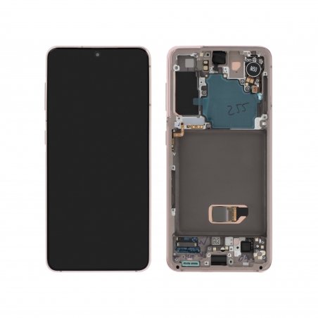 Bloc écran d\'origine prémonté sur châssis pour Samsung Galaxy S21 Violet - Sans caméra - photo 1b