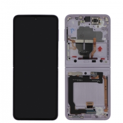 Bloc écran d\'origine prémonté sur châssis pour Samsung Galaxy Z Flip3 Lavande - photo 1