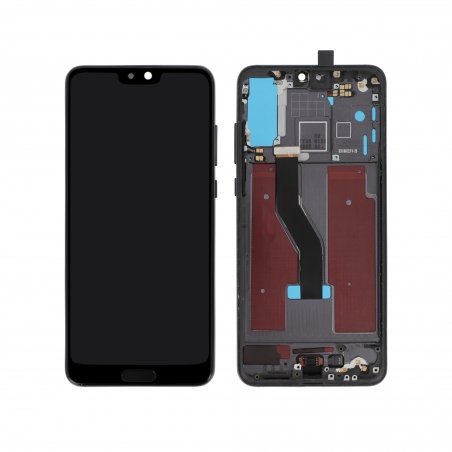 Ecran avec châssis reconditionné pour Huawei P20 Pro Noir - photo 1b