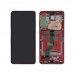 Bloc écran d\'origine prémonté sur châssis pour Samsung Galaxy S20+ Rouge - photo 1