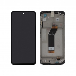 Bloc écran d\'origine prémonté sur châssis pour Xiaomi Redmi 10 2022 Noir - photo 1