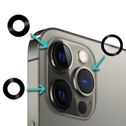 Lentilles de protection pour caméra arrière d'iPhone 12 Pro Max_photo2