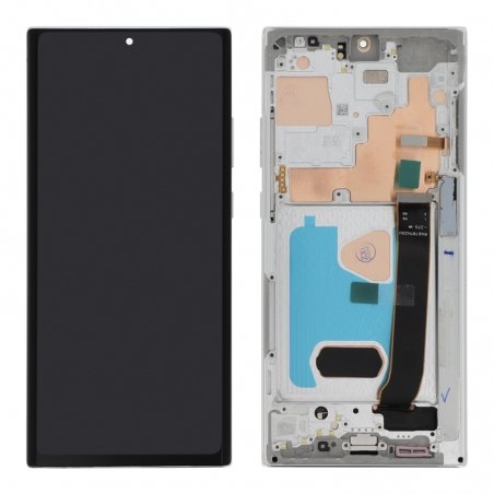 Ecran complet Oled avec châssis pour Samsung Galaxy Note 20 Ultra Blanc_photo2