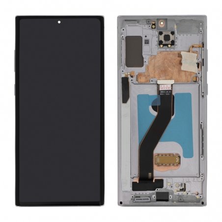 Ecran complet Oled avec châssis pour Samsung Galaxy Note 10+ Argent_photo2