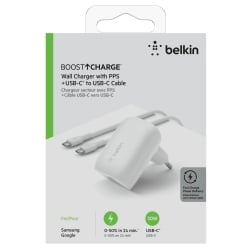 Chargeur Complet BELKIN USB-C PD 30 Watt avec Câble USB TYPE-C inclus photo 3