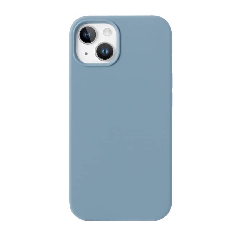 Housse Silicone pour iPhone 15 Plus avec Intérieur Microfibres Bleu 3