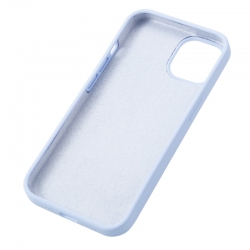 Housse silicone pour iPhone 15 Plus avec intérieur microfibres violet 2