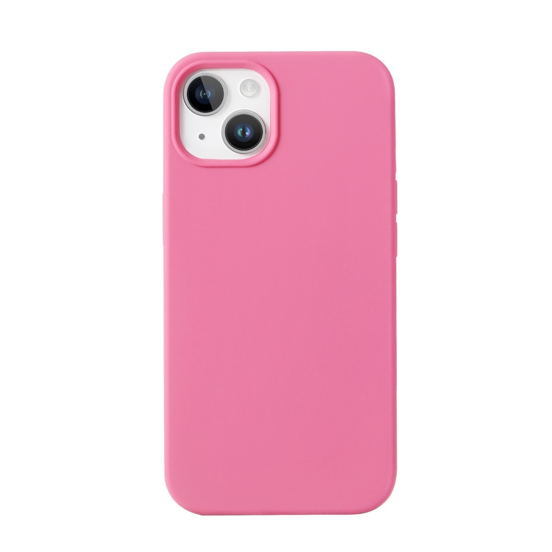 xHousse Silicone Rose pour iPhone 15 Pro avec Intérieur en Microfibres 4