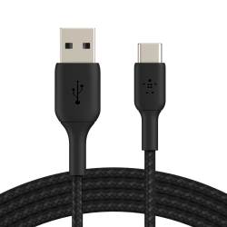 Câble Tressé BELKIN USB-C Noir 3 mètres photo 1
