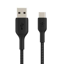 Câble Tressé BELKIN USB-C Noir 2 mètres photo 1
