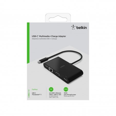 Adptateur USB-C 5 en1 BELKIN VGA HDMI ETHERNET USB-C USB-A photo 5