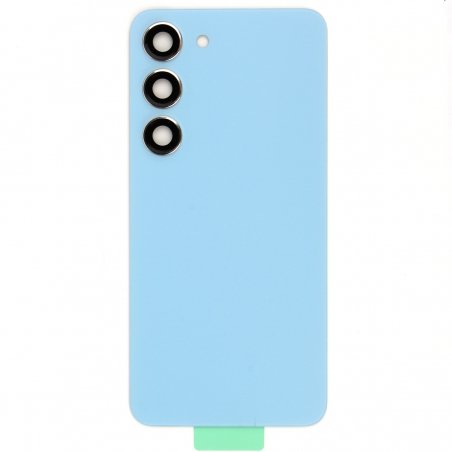 Vitre arrière compatible Samsung Galaxy S23 Bleu photo1