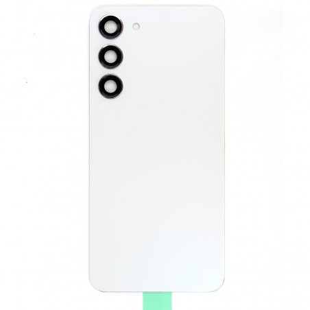 Vitre arrière compatible Samsung Galaxy S23 Plus Blanc photo1