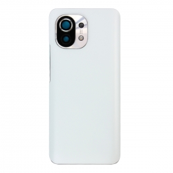 Vitre arrière compatible Xiaomi Mi 11 Blanc_photo1