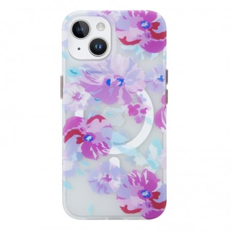 Coque avec motif Fleur Violet pour iPhone 14 photo 1