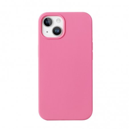 Coque en silicone Rose Fuschia pour iPhone 7/8/SE2/SE3 intérieur en microfibres photo 1
