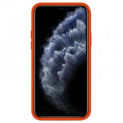 Coque en silicone Noir pour iPhone 11 Rouge intérieur en microfibres photo 2