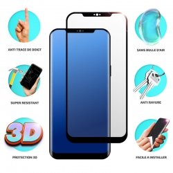 Protection Écran Trempé Intégrale Pour IPhone 12 / 12 Pro - Noir, Neuf Sous Film