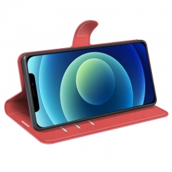 Etui Rouge pour OPPO Find X3 Lite 5G avec porte-cartes intégré photo 5