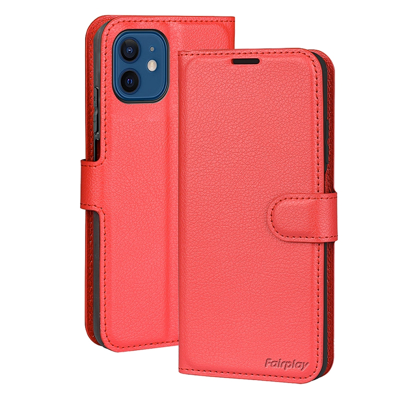 Etui Rouge pour Samsung Galaxy A03 avec porte-cartes intégré photo 1