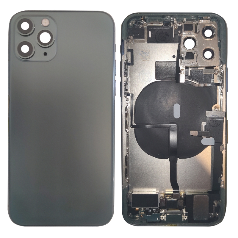 Coque complète (châssis, vitre, composants) pour iPhone 11 Pro Vert Nuit