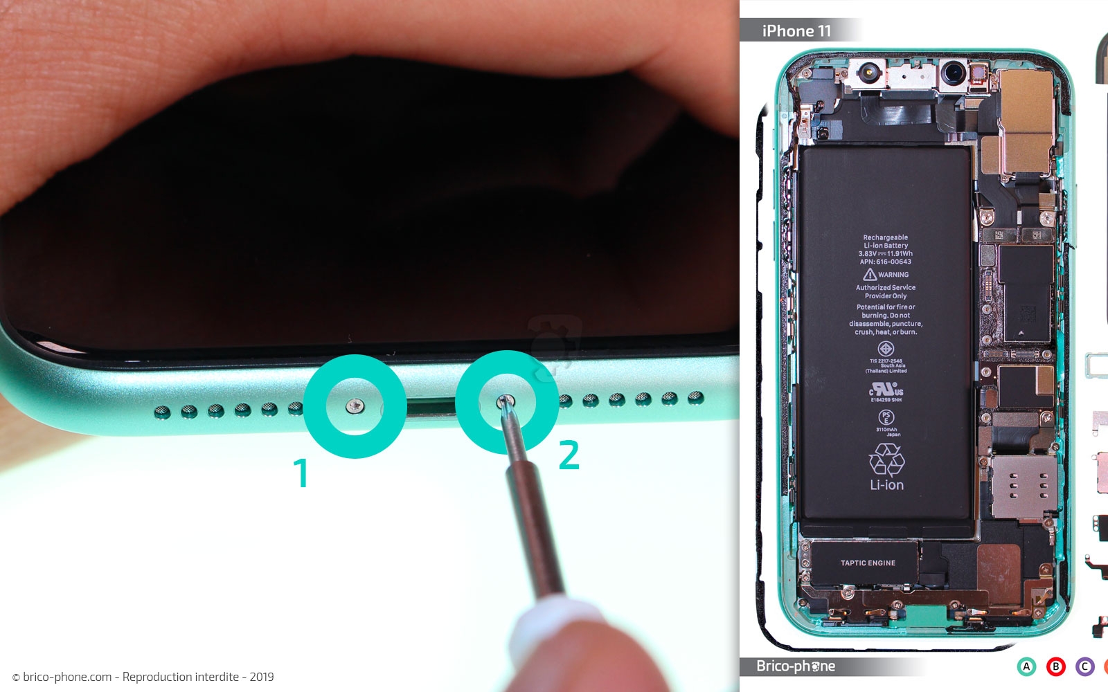 Changez le bloc haut-parleur de votre iPhone 11 grâce au tutoriel photo