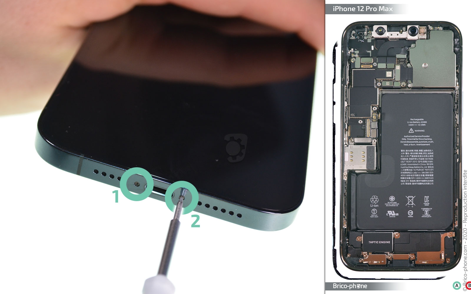 Ce guide de réparation explique comment changer l'écran de l'iPhone 12 Pro  Max