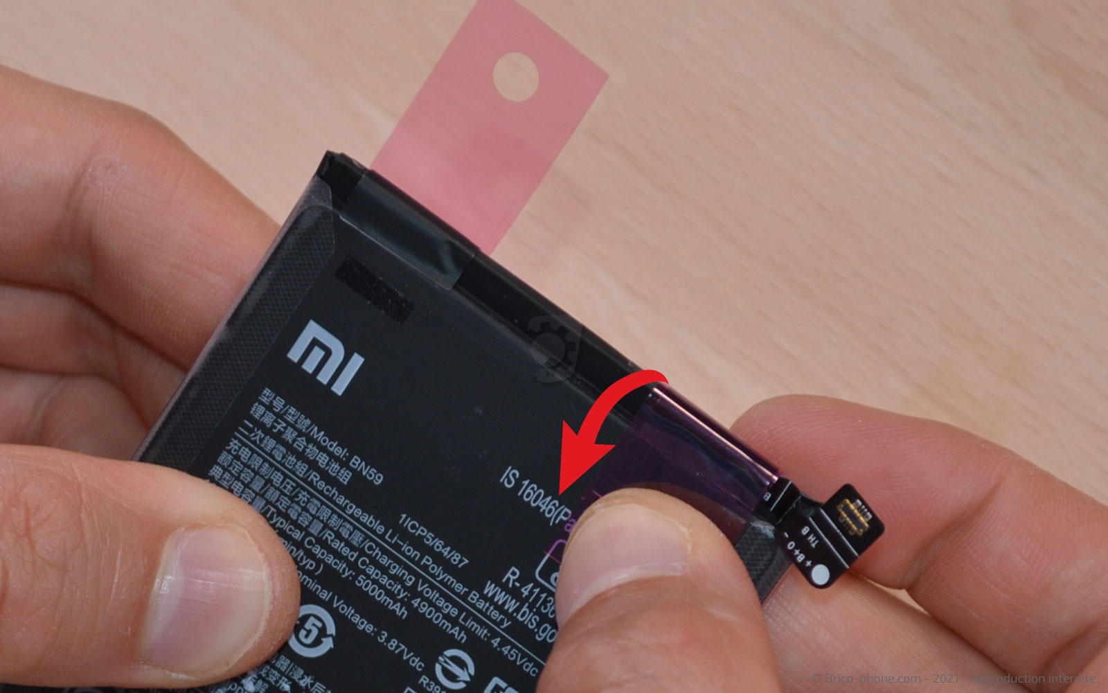 Changement de batterie sur Redmi Note 10 photo 2