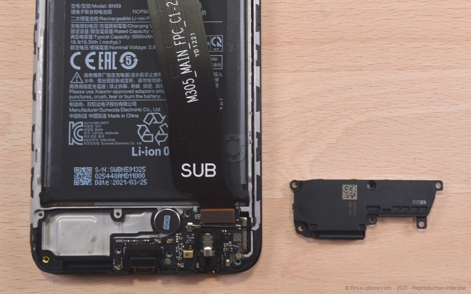 Changement du connecteur de charge sur Redmi Note 10 photo 2