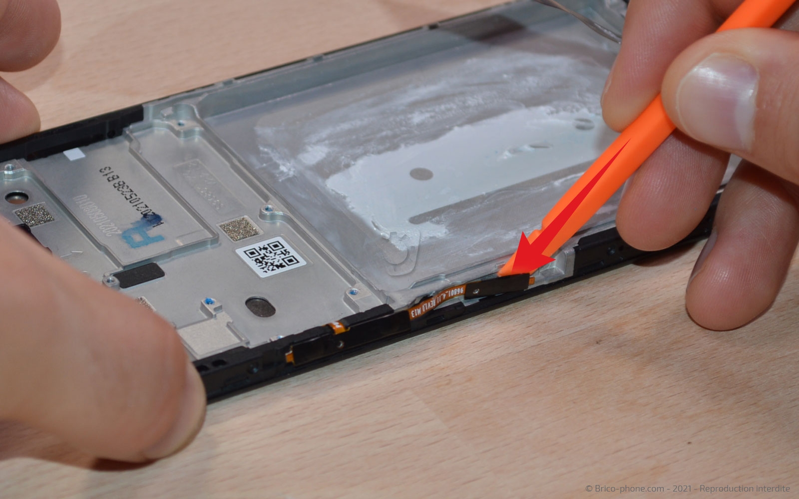 Changement du bloc écran sur Galaxy A22 (5G) photo 4