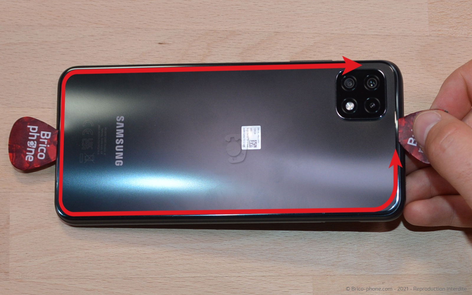 Changement de batterie sur Galaxy A22 (5G) photo 1