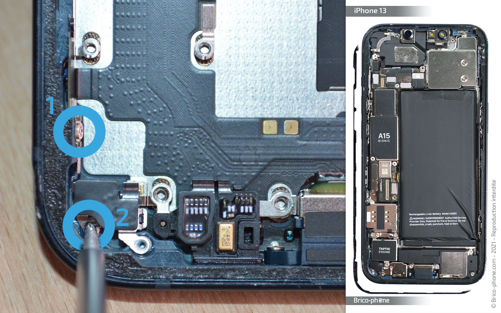 Guide de réparation sur iPhone 13 photo 4