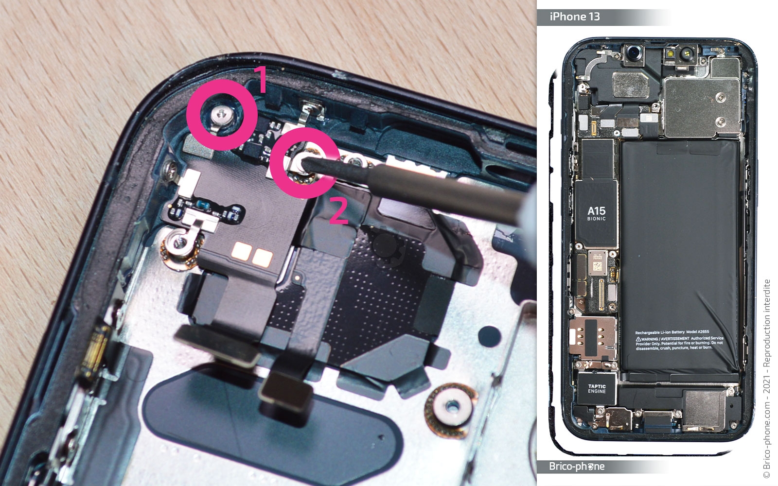 Guide de réparation sur iPhone 13 photo 1