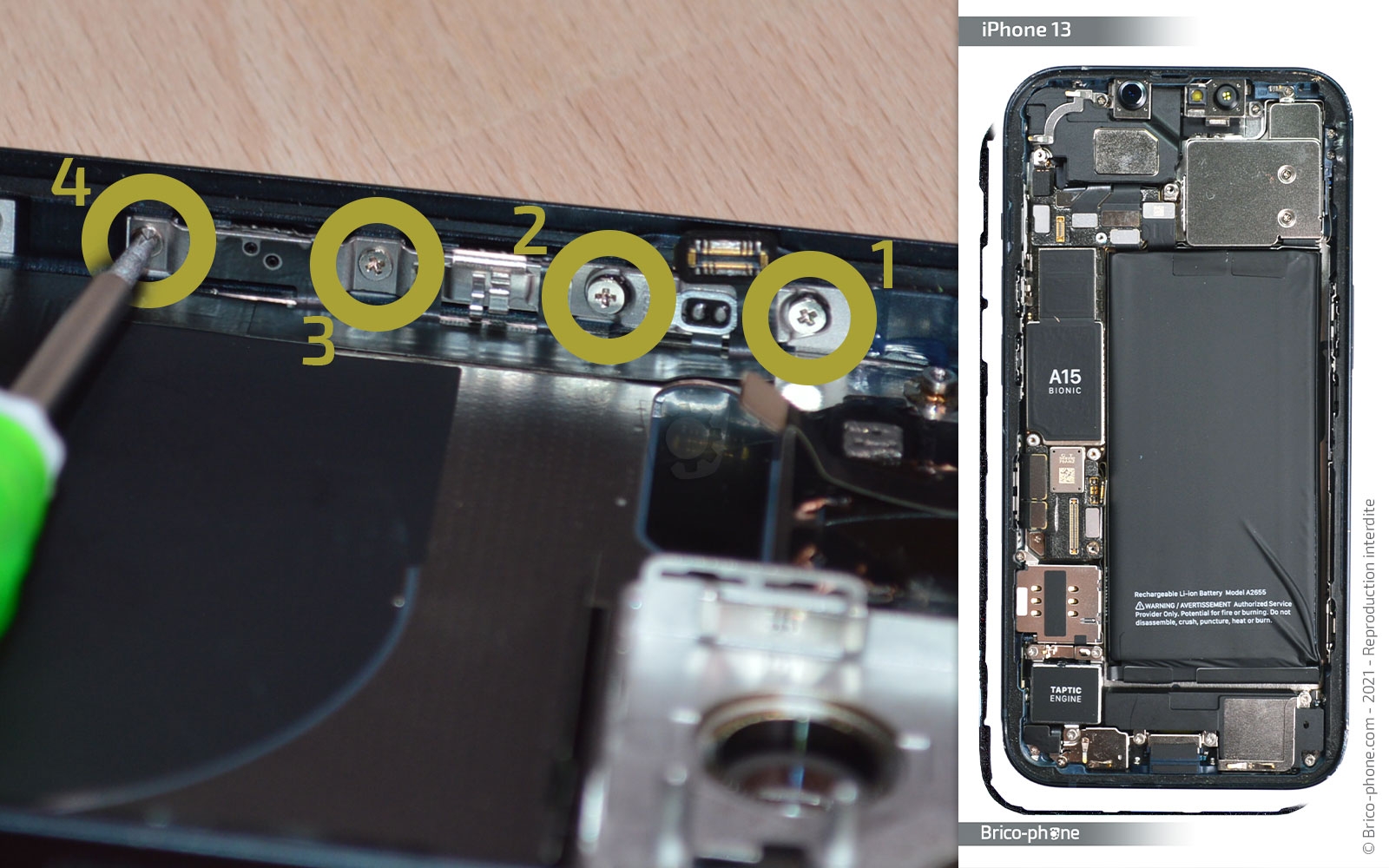 Guide de réparation sur iPhone 13 photo 1